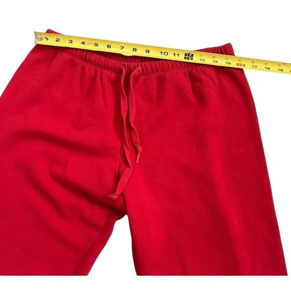 Victoria's Secret Pink Classic Fit Joggers Red and Gold SweatPants Size Large - Picture 5 of 12